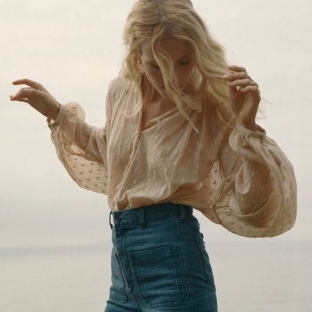 Doen Rosebay Blouse in Frappe / Small / 100% cotton